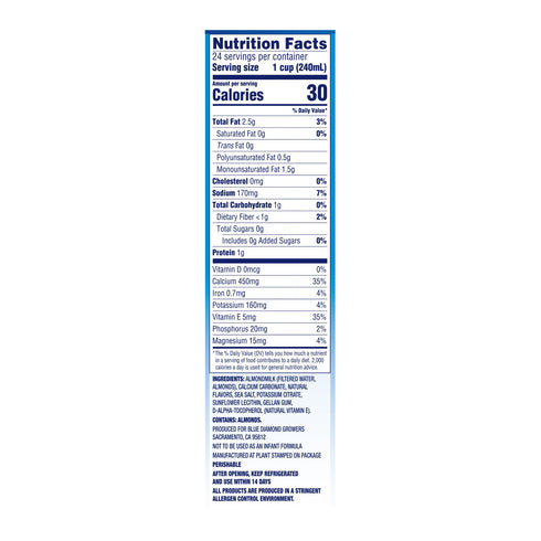 Almond Breeze Unsweetened Vanilla Almond Milk, 6 pk./32 oz.